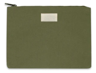 Pochette personnalisable 20x12 cm - Colette Olive