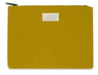 Pochette personnalisable 20x12 cm - Colette Ocre