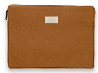 Housse personnalisable coton bio 13 pouces - Léo Cuivre