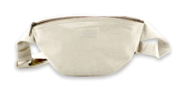Sac banane promotionnel - Valentine Ecru