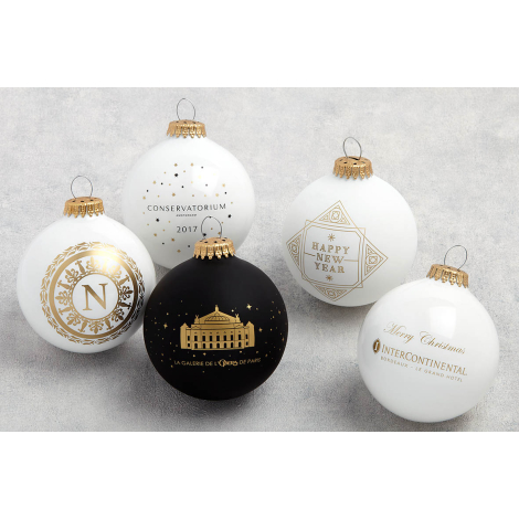 Boule de Noël personnalisable - 6 cm