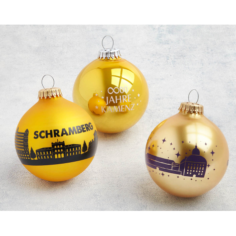 Boule de Noël promotionnelle - 8 cm