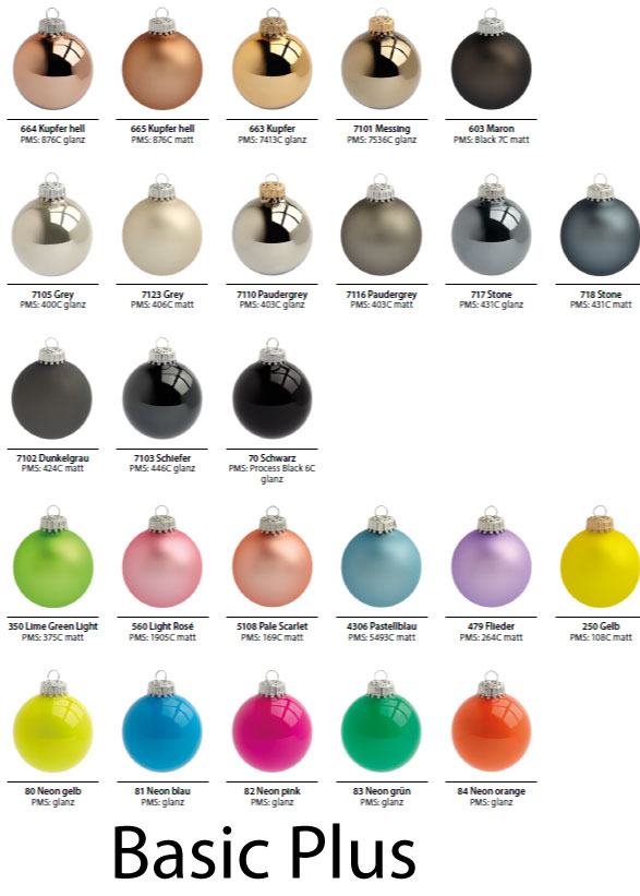 Boule de Noël publicitaire - 7 cm Pantone