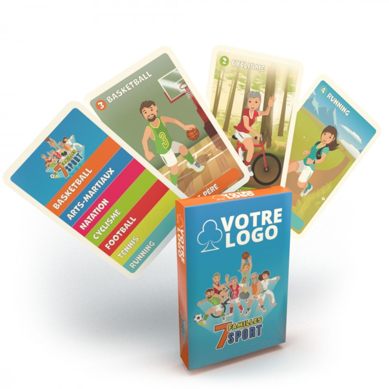 Jeux de 7 familles personnalisables - Différents thèmes Sport