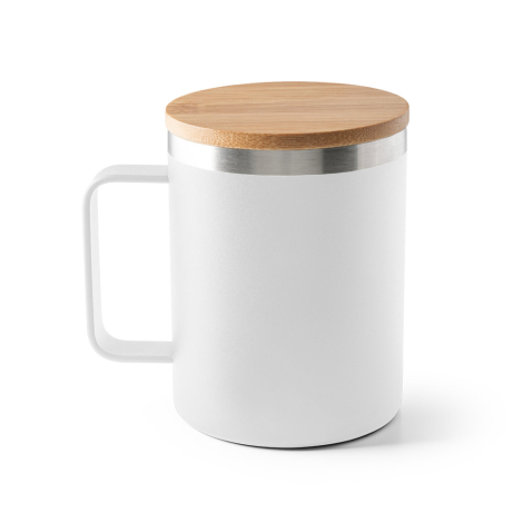 Mug 420 ml personnalisé couvercle bambou 420 ml LAUDA