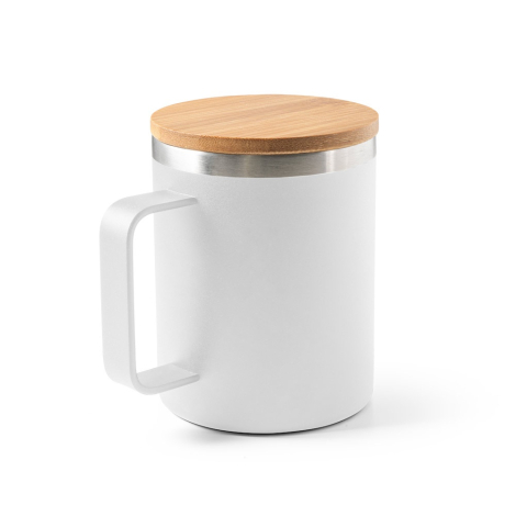 Mug 420 ml personnalisé couvercle bambou 420 ml LAUDA