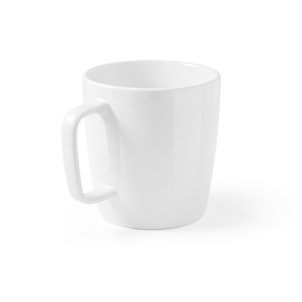Mug promotionnel en céramique 450 ml DHONI WHITE Blanc