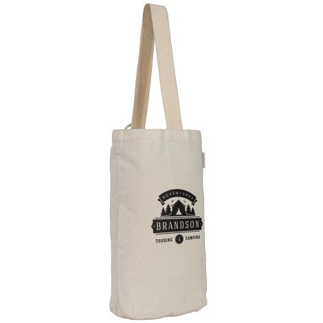 Sac 2 bouteilles publicitaire recyclé 225g