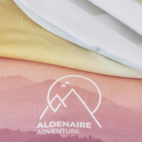 Foulard publicitaire rPET ourlets et polaire Zoya 