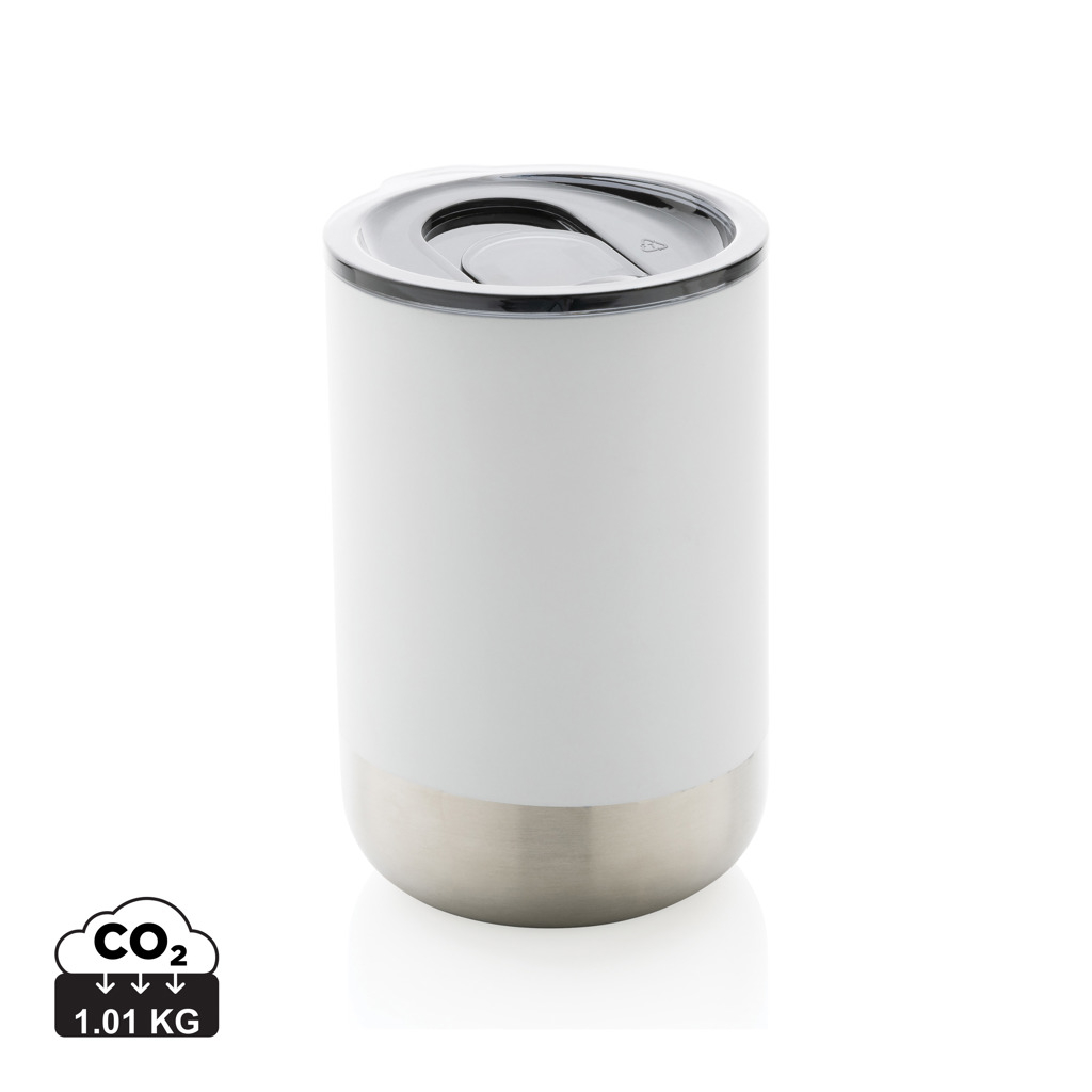 Mug personnalisable 360ml acier inoxydable recyclé Blanc
