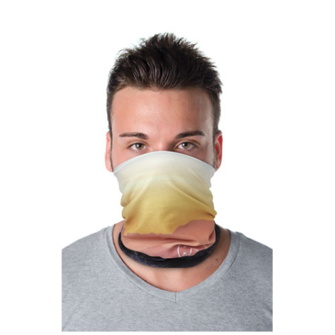 Foulard publicitaire rPET ourlets et polaire Zoya 