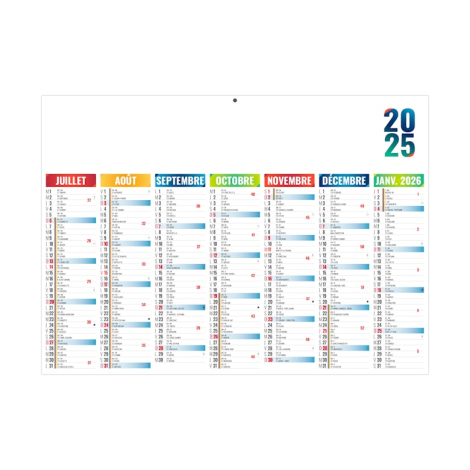 Calendrier bancaire personnalisable - ARLEQUIN