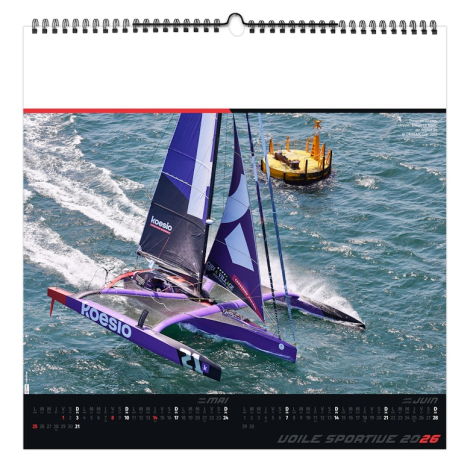 Calendrier illustré publicitaire - Voile sportive