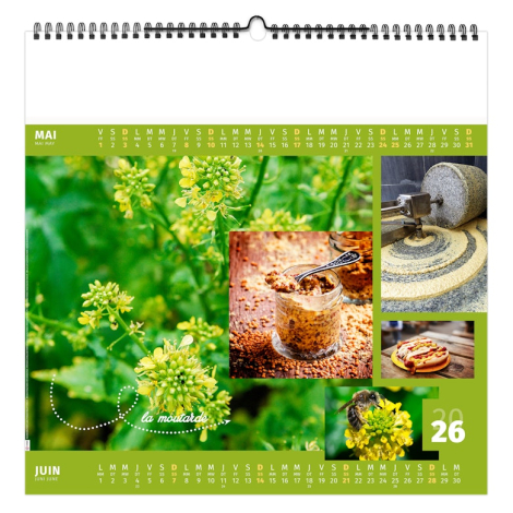 Calendrier illustré publicitaire - Aromates et compagnie