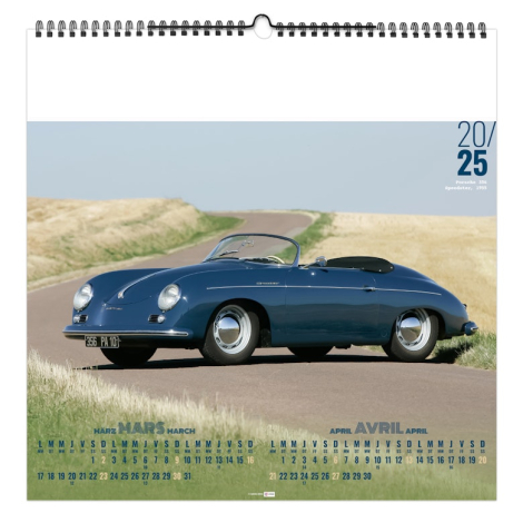 Calendrier illustré publicitaire - Design Car