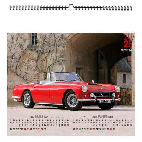 Calendrier illustré publicitaire - Design Car