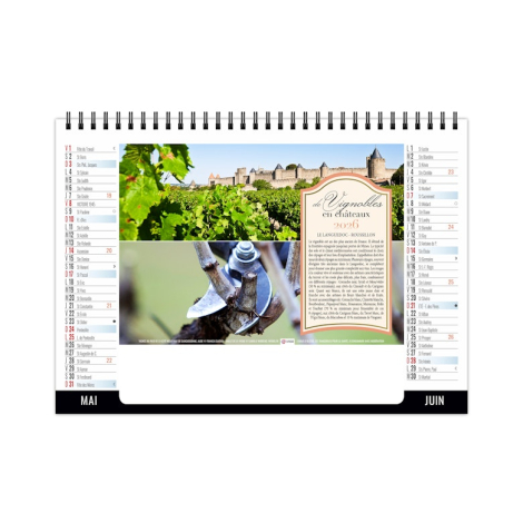 Chevalet publicitaire standard 7 feuillets - Vendange