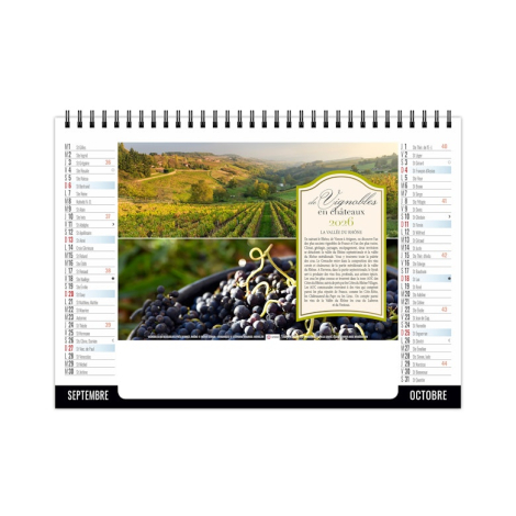 Chevalet publicitaire standard 7 feuillets - Vendange