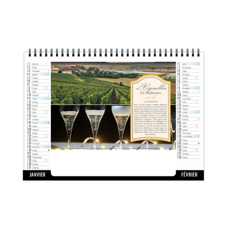 Chevalet publicitaire standard 7 feuillets - Vendange