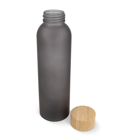 Bouteille d'eau verre et bambou 500ml personnalisable