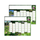 Calendrier bancaire personnalisable 2026 - Jardin