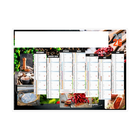 Calendrier bancaire personnalisable - EPICES