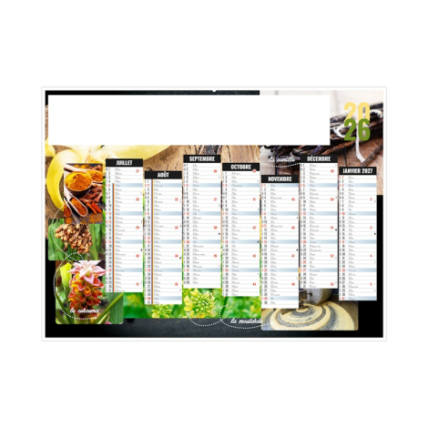 Calendrier bancaire personnalisable - EPICES