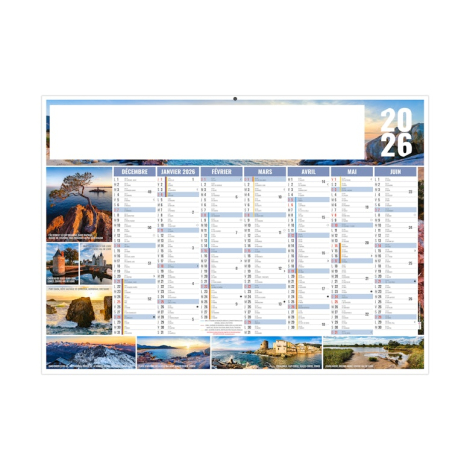 Calendrier bancaire publicitaire 2026 - Julien