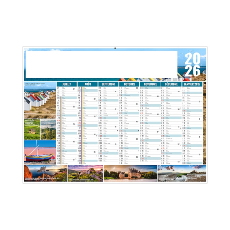 Calendrier bancaire publicitaire 2026 - Julien