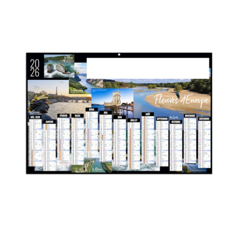Calendrier bancaire publicitaire maxi 2026 - FLUVIAL