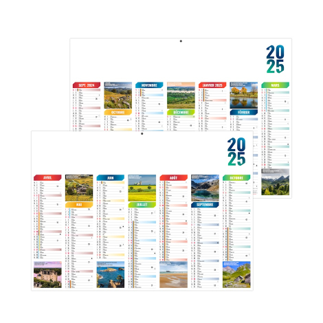 Calendrier scolaire publicitaire - Émilien