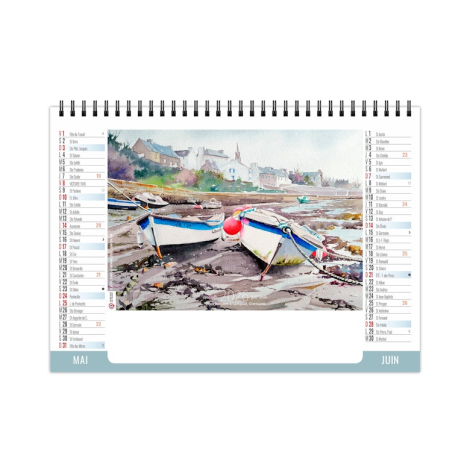 Chevalet promotionnel standard 7 feuillets - Littoral