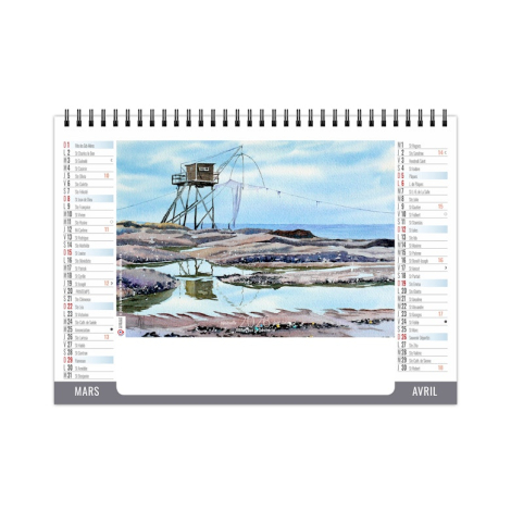 Chevalet promotionnel standard 7 feuillets - Littoral