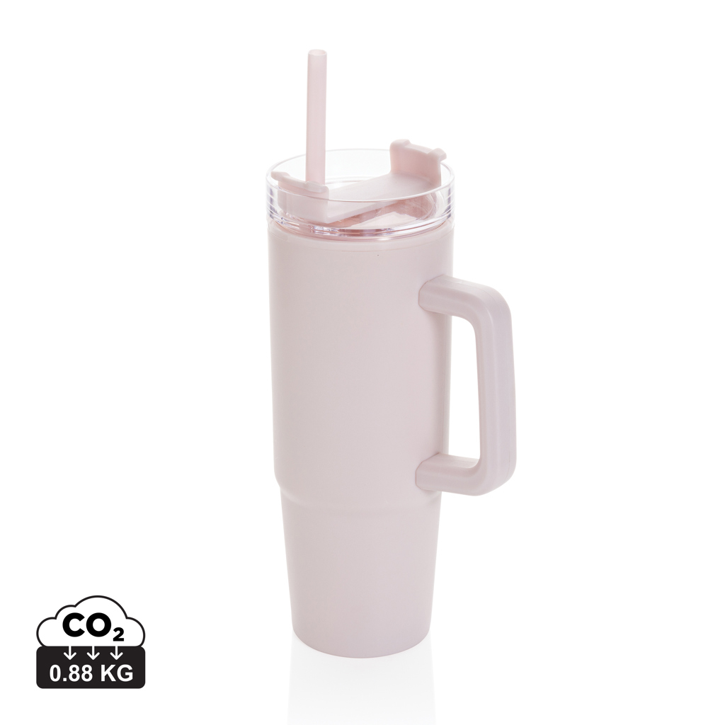 Mug 900ml personnalisable PP recyclé avec poignée Tana Rose