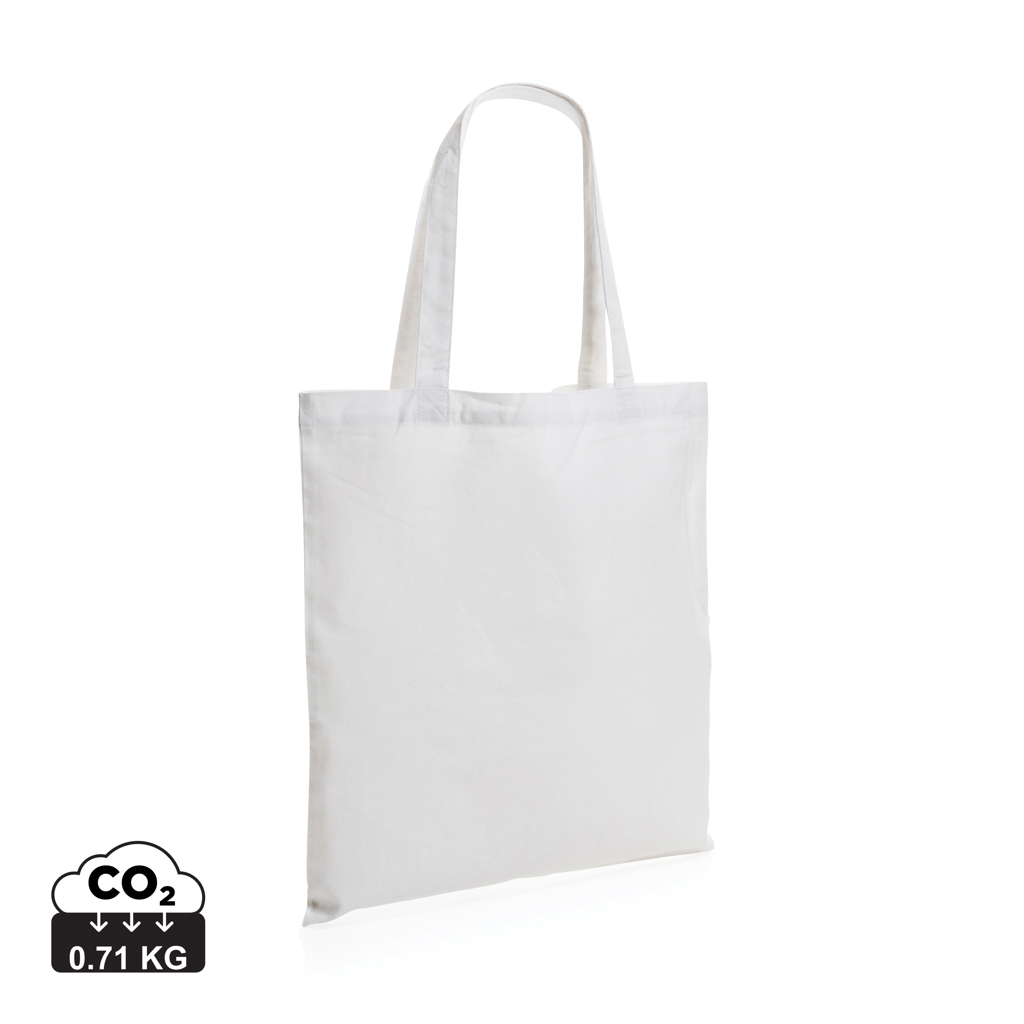 Tote bag personnalisé coton recyclé 145g - Impact Blanc