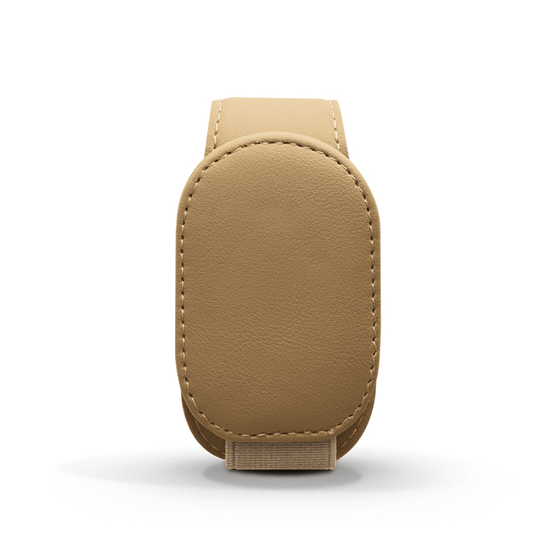 Support lunette personnalisable pour voiture Marron