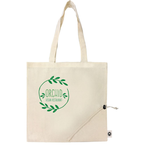 Sac pliable personnalisé en coton 135g CLOSE