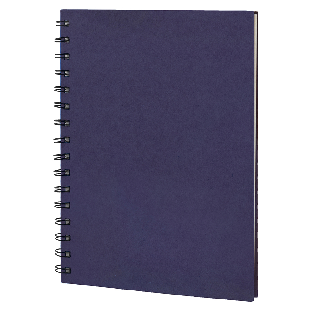 Carnet spirales personnalisable WIRE A5 Bleu