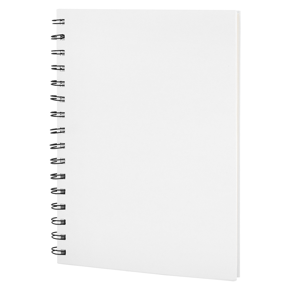 Carnet spirales personnalisable WIRE A5 Blanc