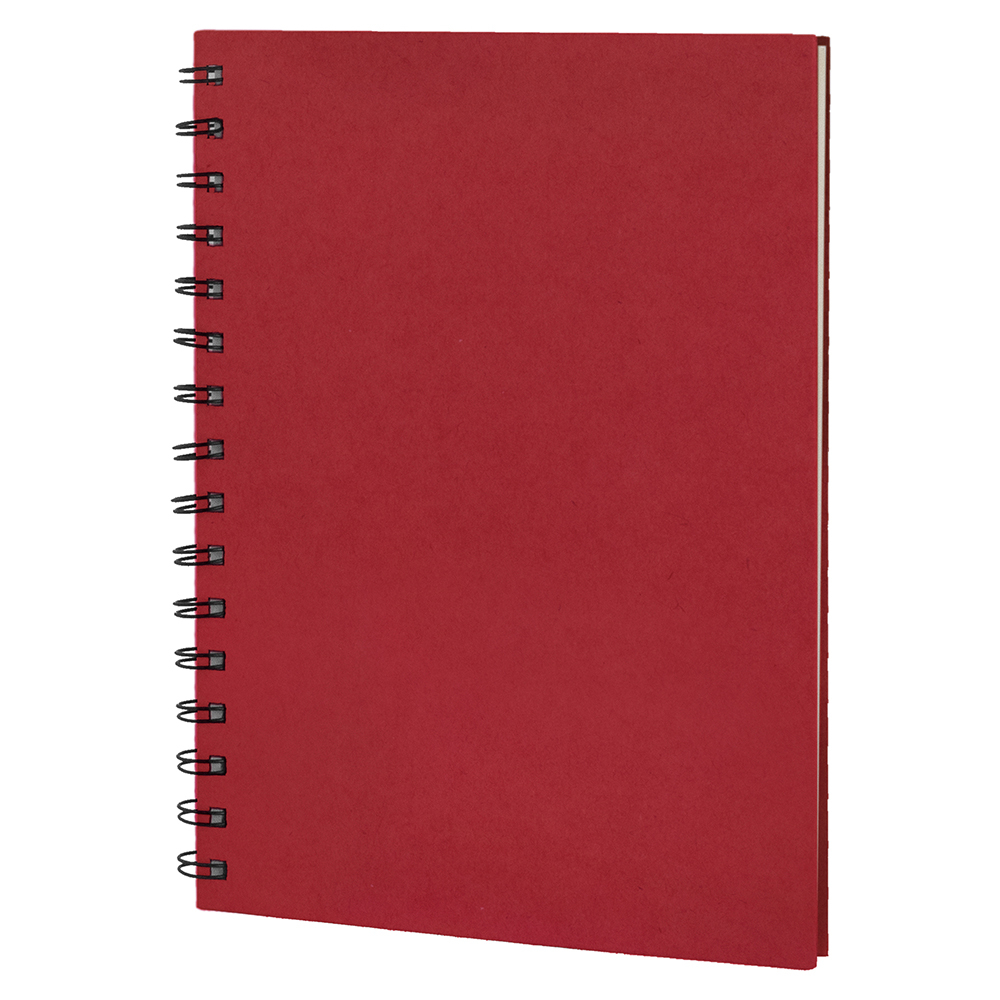Carnet spirales personnalisable WIRE A5 Rouge