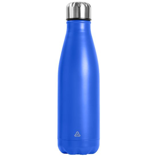 Bouteille publicitaire inox recyclé 750ml SODA Bleu