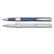 Stylo roller + stylo à bille publicitaires - Image Chrome