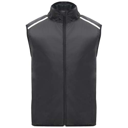 Bodywarmer de course personnalisé unisexe Jannu ROLY Noir