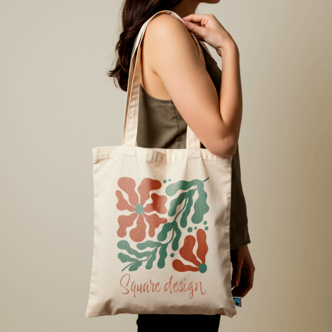 Sac shopping publicitaire coton Fairtrade 180g SCAR