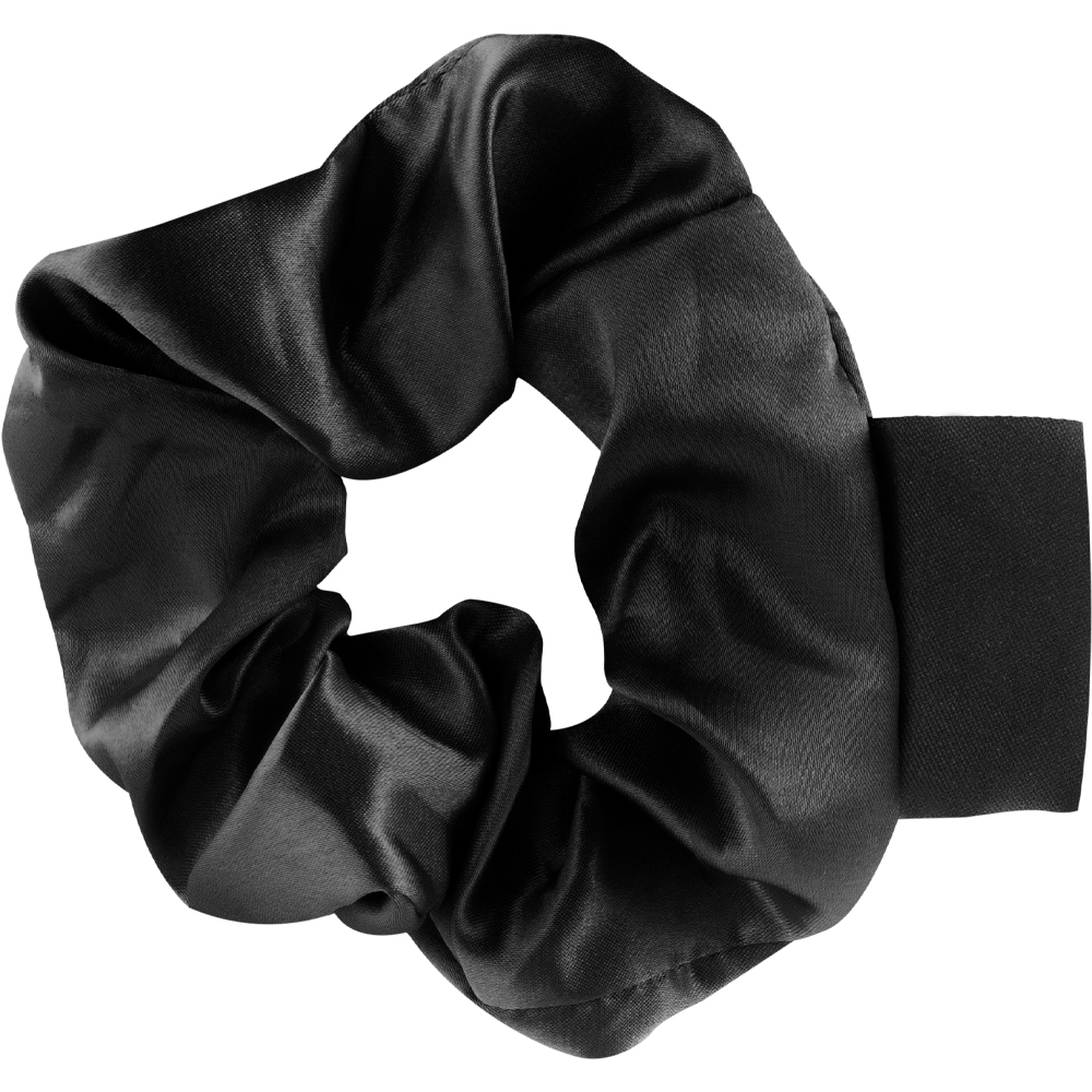 Chouchou publicitaire en satin COMBIN Noir