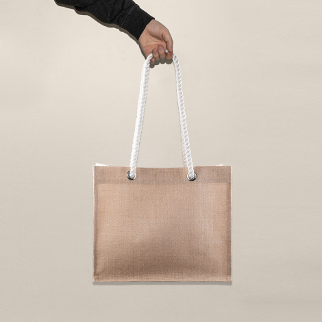 Sac cabas en jute promotionnel TOTEM