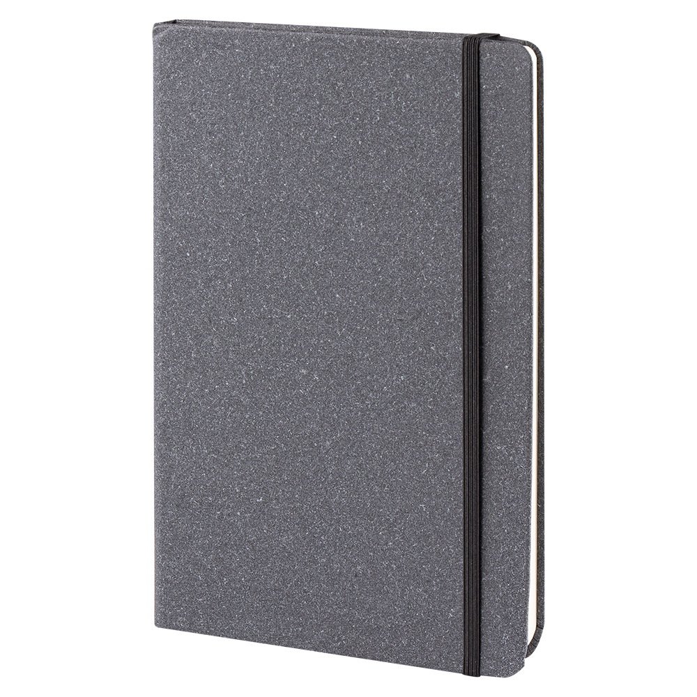 Carnet A5 en cuir recyclé à personnaliser ROGUE Noir