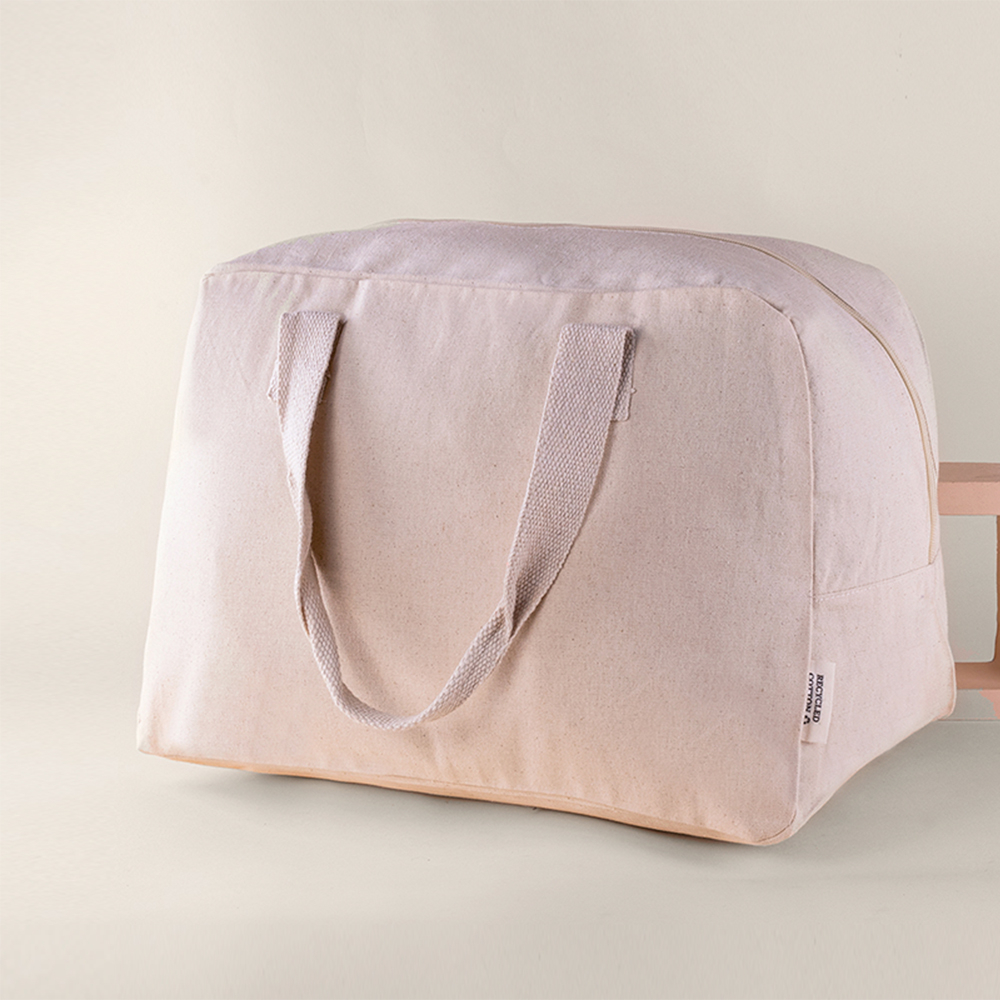 Sac de voyage publicitaire coton recyclé 280g ESCAPE Naturel