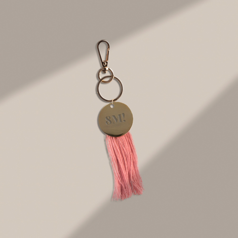 Porte-clés publicitaire long POM-POM