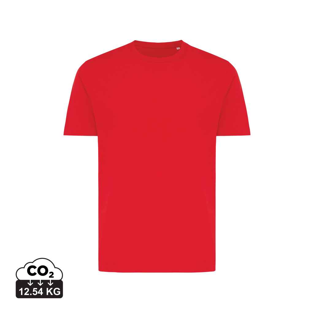 T-shirt personnalisable 180g unisexe Brett Iqoniq Rouge